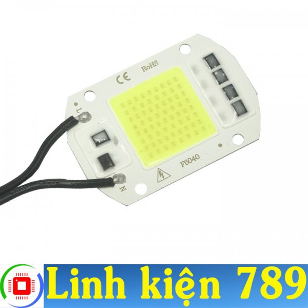 Chip LED COB siêu sáng 220V 50W sáng trắng